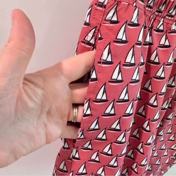 J Crew Crewcuts Boys Sailboat Swim Trunks Size 14 - Picture 2 of 6